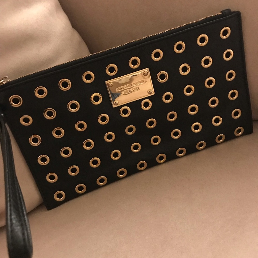 Michael Kors Black (soft) Leather Wrislet.